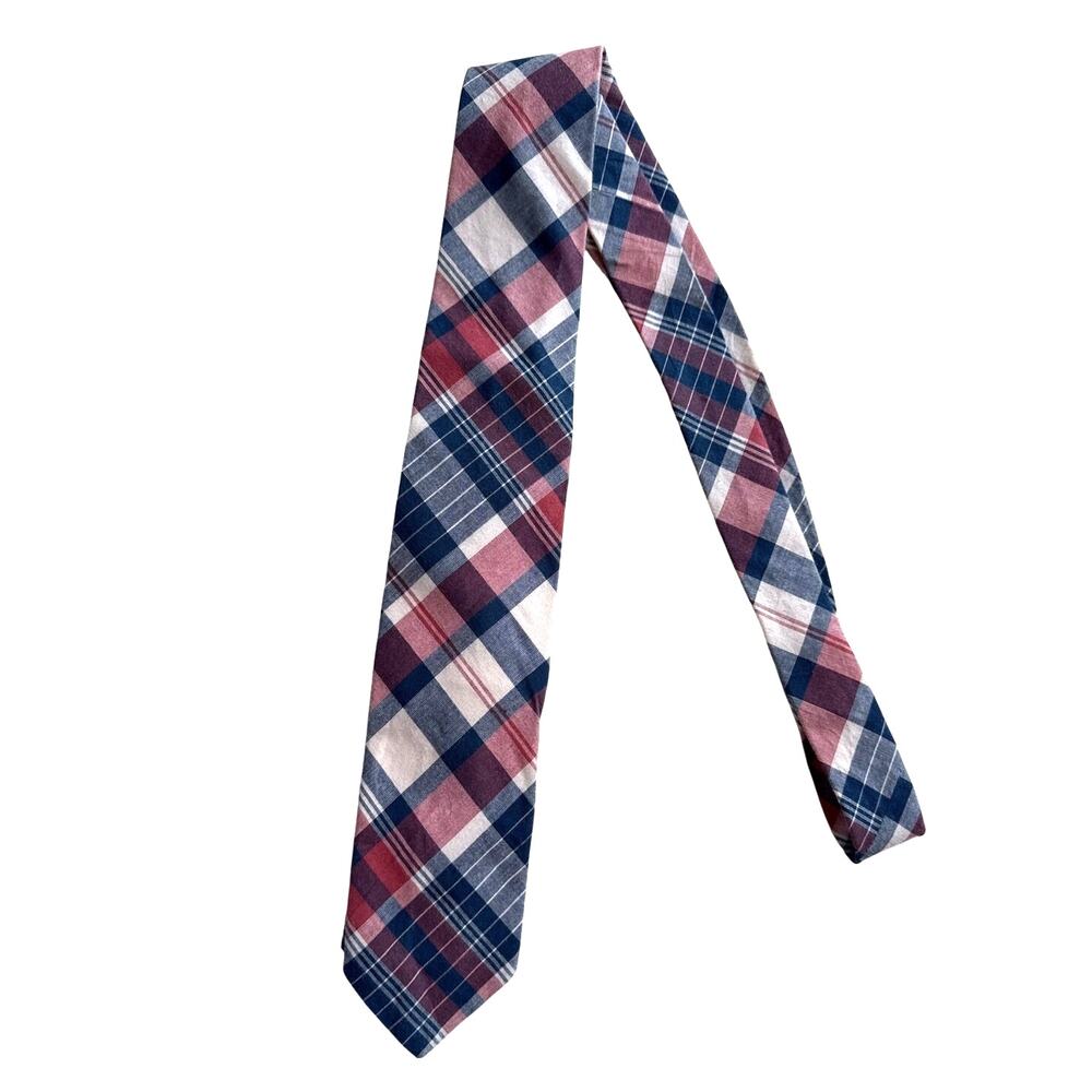 Vintage 90s Polo Ralph Lauren Plaid Cotton Tie